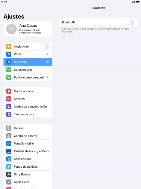 Pulsa el indicador junto a 