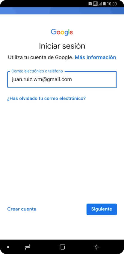 Pulsa Siguiente.