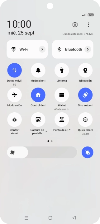 Pulsa el icono de ajustes.