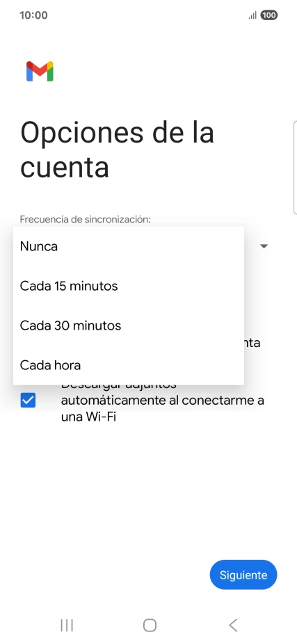 Pulsa el ajuste deseado.