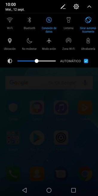 Pulsa el icono de modo de sonido las veces que sean necesarias para activar o desactivar la función.