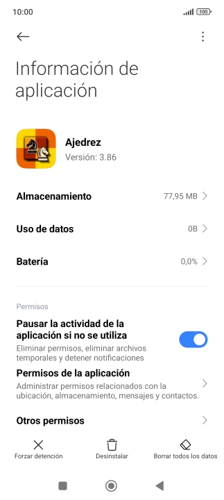 Pulsa la tecla de inicio para terminar y regresar a la pantalla de inicio.