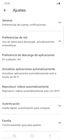 Pulsa Actualizar aplicaciones automáticamente. Pulsa Actualizar aplicaciones automáticamente.