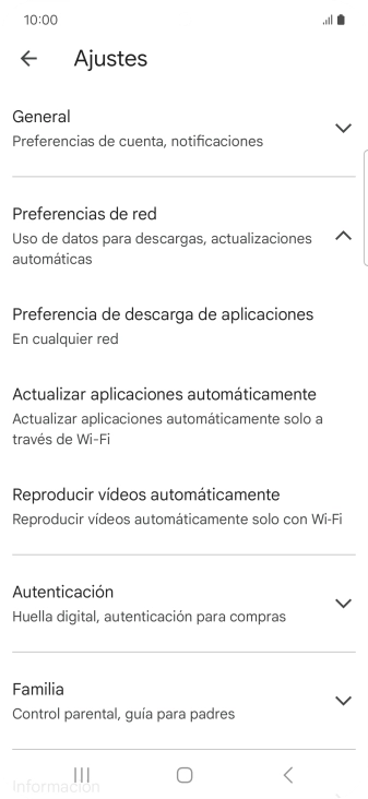 Pulsa Actualizar aplicaciones automáticamente. Pulsa Actualizar aplicaciones automáticamente.