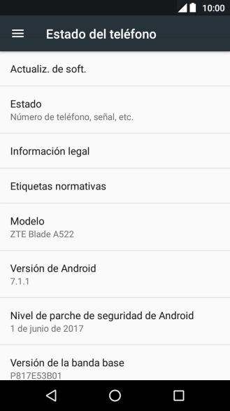 Pulsa Actualiz. de soft.. Si hay una versión de software nueva disponible, aparecerá ahora en la pantalla. Sigue las indicaciones de la pantalla para actualizar el software del teléfono. Pulsa Actualiz. de soft.. Si hay una versión de software nueva disponible, aparecerá ahora en la pantalla. Sigue las indicaciones de la pantalla para actualizar el software del teléfono.
