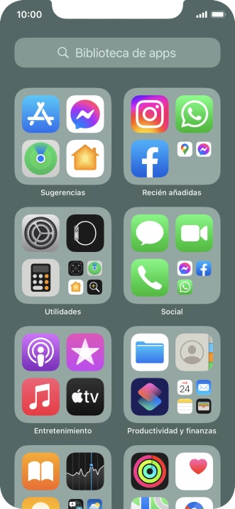 Pulsa la app deseada.