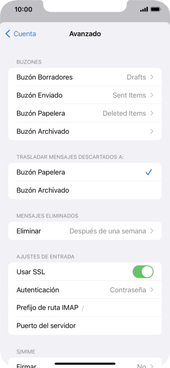 Pulsa el indicador junto a 