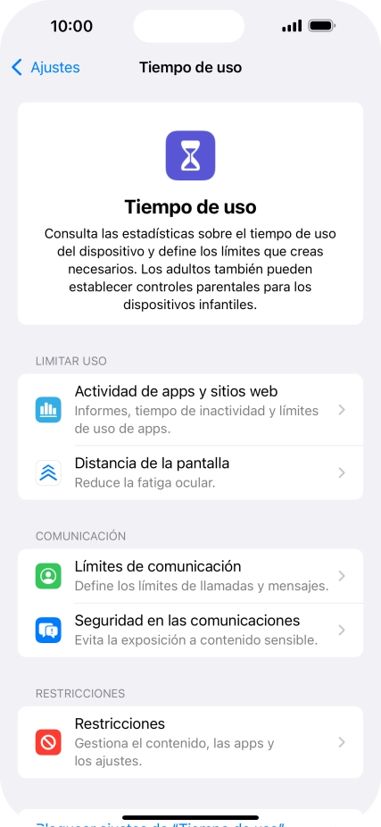 Pulsa Seguridad en las comunicaciones.