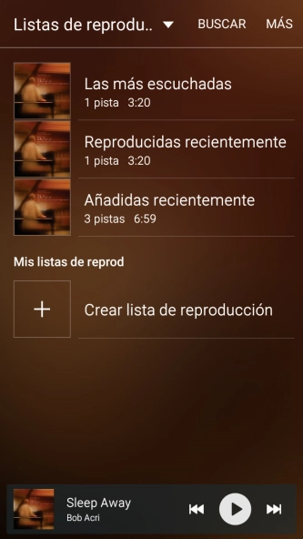 Pulsa Crear lista de reproducción.