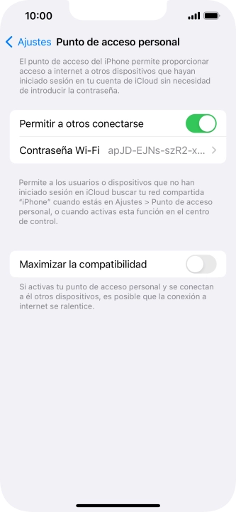 Desliza el dedo hacia arriba desde la parte inferior de la pantalla para terminar y volver a la pantalla de inicio.