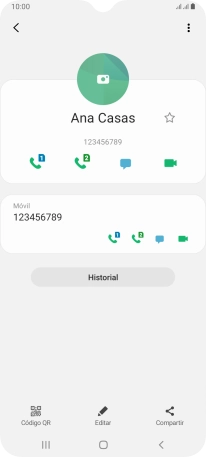Pulsa la tecla de inicio para terminar y regresar a la pantalla de inicio.