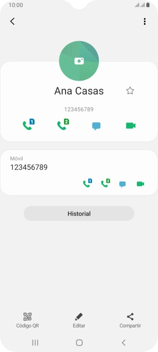 Pulsa la tecla de inicio para terminar y regresar a la pantalla de inicio.
