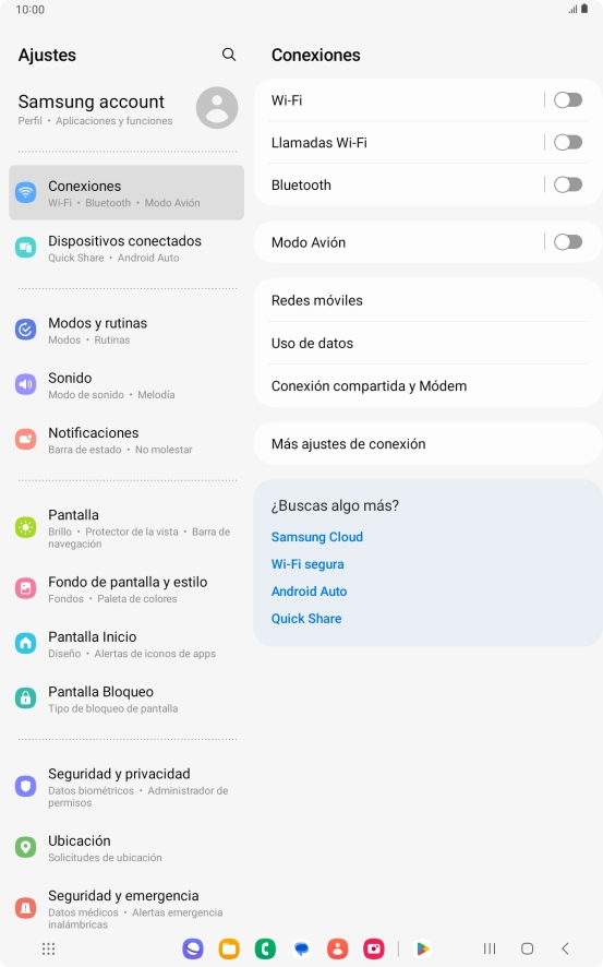Pulsa Redes móviles.