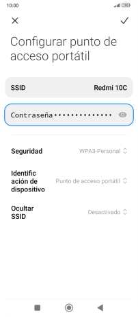 Pulsa el icono de aceptar.