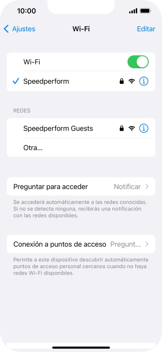 Desliza el dedo hacia arriba desde la parte inferior de la pantalla para terminar y volver a la pantalla de inicio.