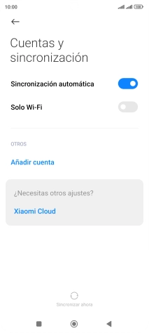 Pulsa Añadir cuenta. Pulsa Añadir cuenta.