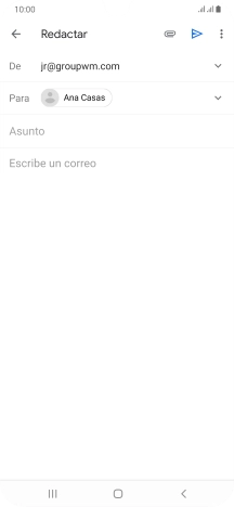 Pulsa Asunto e introduce el asunto deseado.