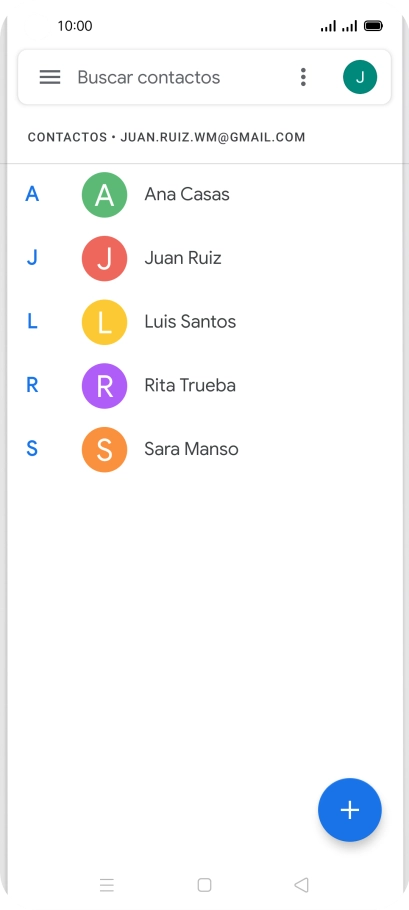 Pulsa el contacto deseado.