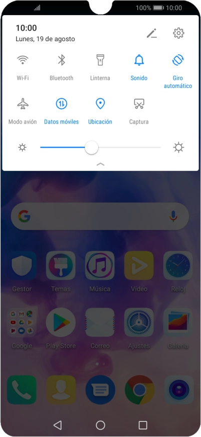Pulsa el icono de modo de sonido las veces que sean necesarias para activar o desactivar el modo silencioso.