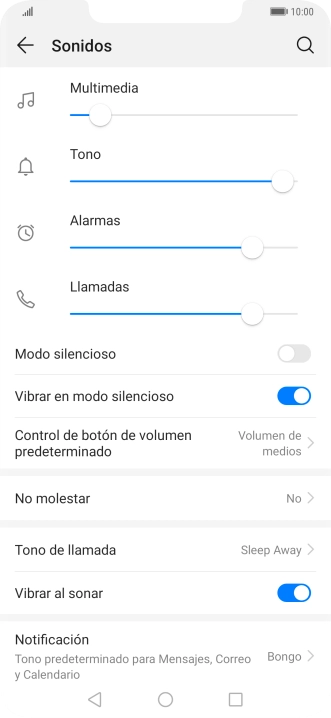 Pulsa la tecla de inicio para terminar y regresar a la pantalla de inicio.