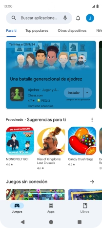 Pulsa el icono de perfil.
