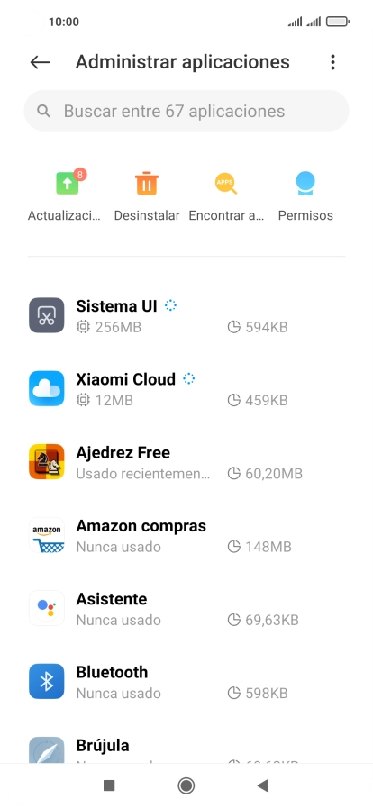 Pulsa la app deseada.