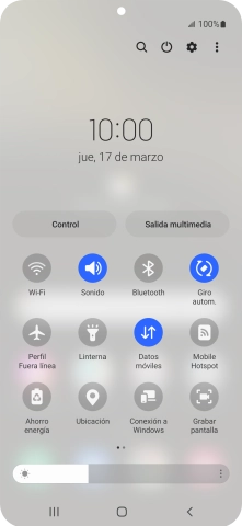 Pulsa el icono de ajustes.