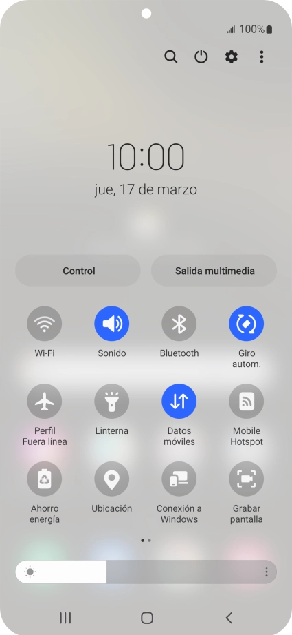 Pulsa el icono de ajustes.