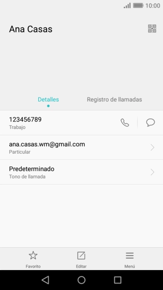 Pulsa el número de teléfono.