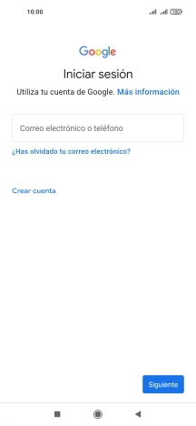 Si no tienes una cuenta de Google, pulsa Crear cuenta y sigue las indicaciones de la pantalla para ver cómo crear una cuenta nueva.