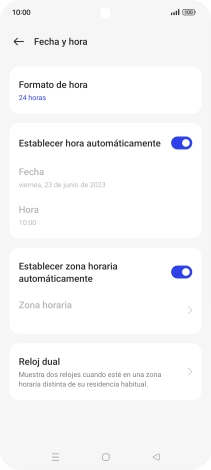 Pulsa la tecla de inicio para terminar y regresar a la pantalla de inicio.