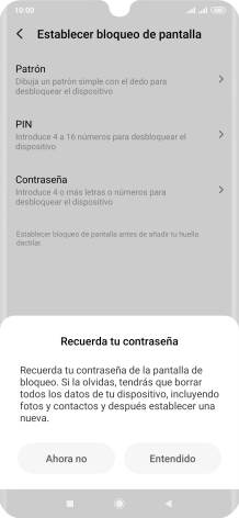 Pulsa Entendido.