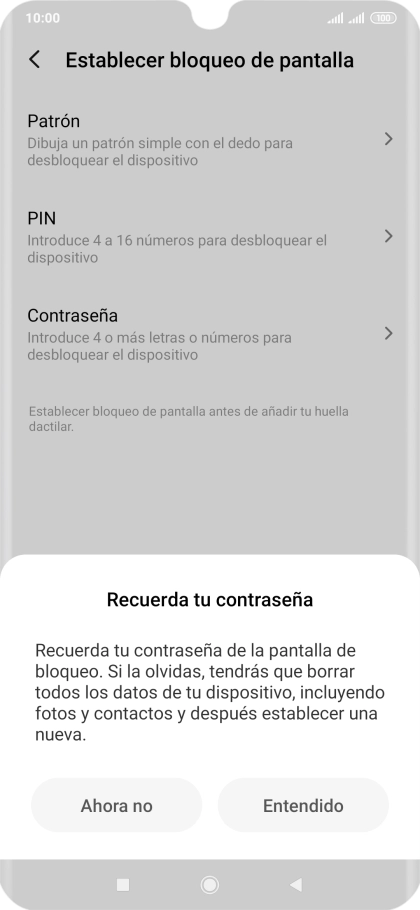 Pulsa Entendido.