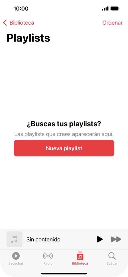 Pulsa Nueva playlist.