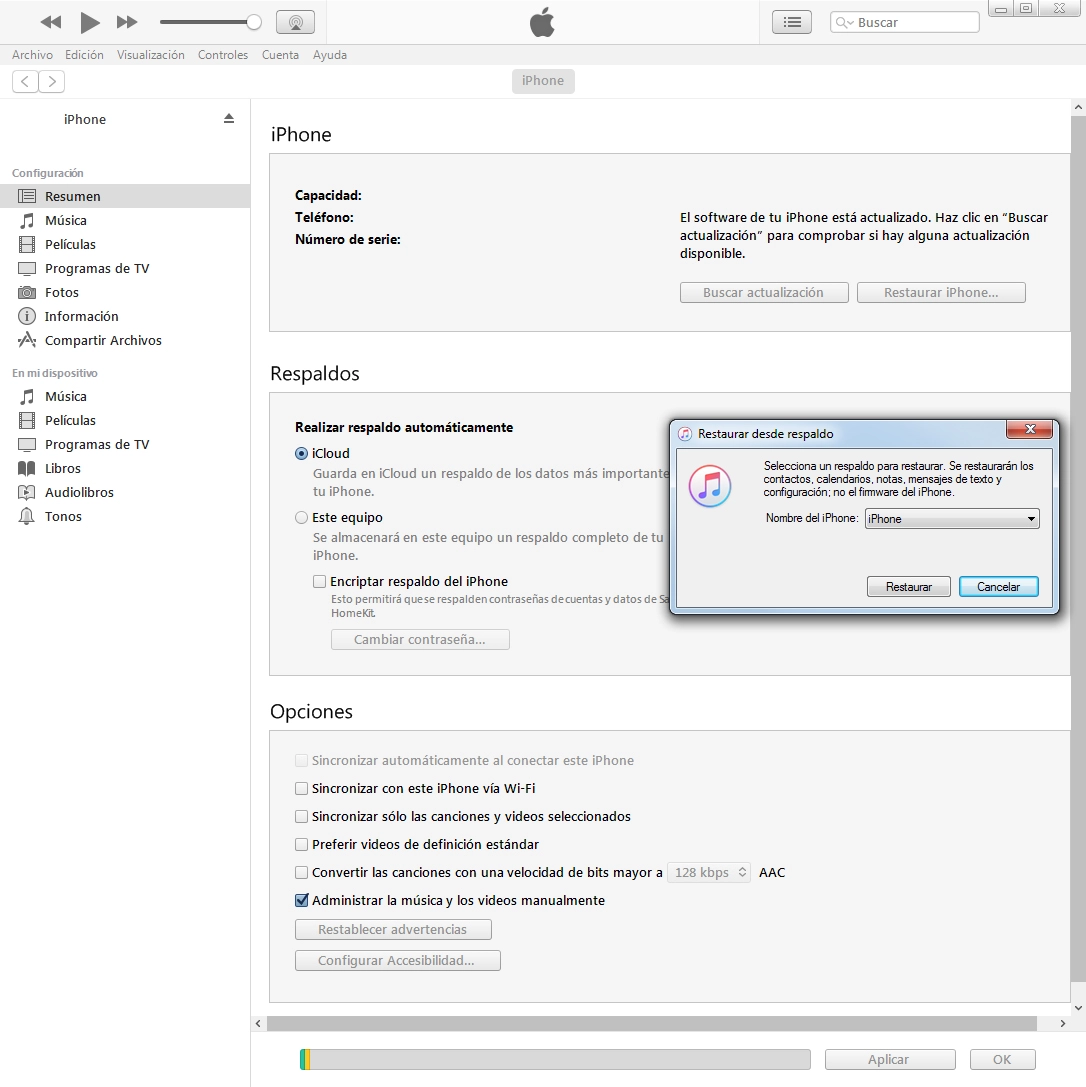Haz clic en la lista desplegable junto a 