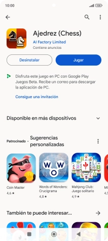 Pulsa la tecla de inicio para terminar y regresar a la pantalla de inicio.
