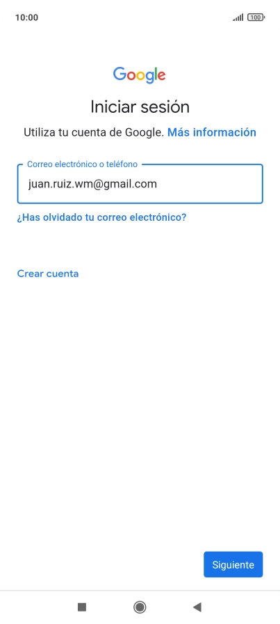 Pulsa Siguiente.