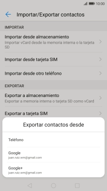 Pulsa Teléfono.
