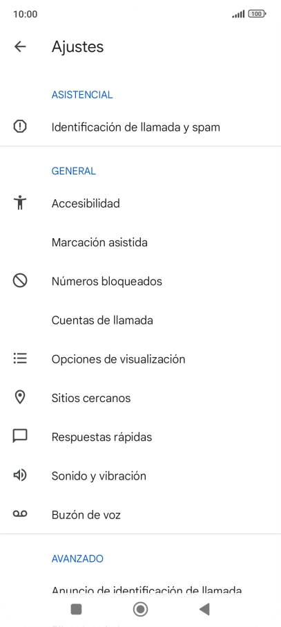 Pulsa Cuentas de llamada.