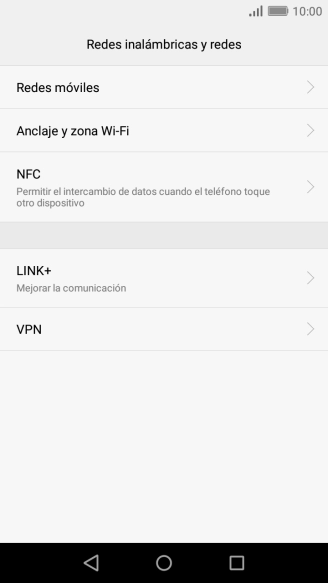 Pulsa Redes móviles.