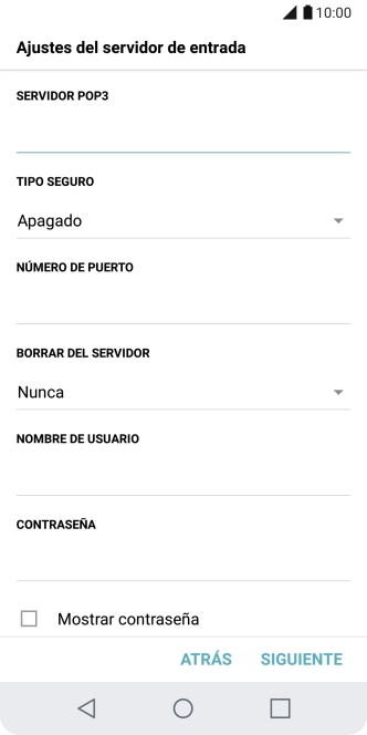 Pulsa la lista desplegable bajo 