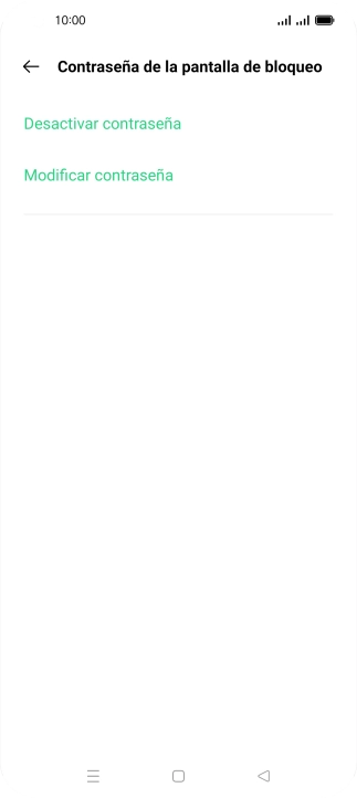 Pulsa Desactivar contraseña.