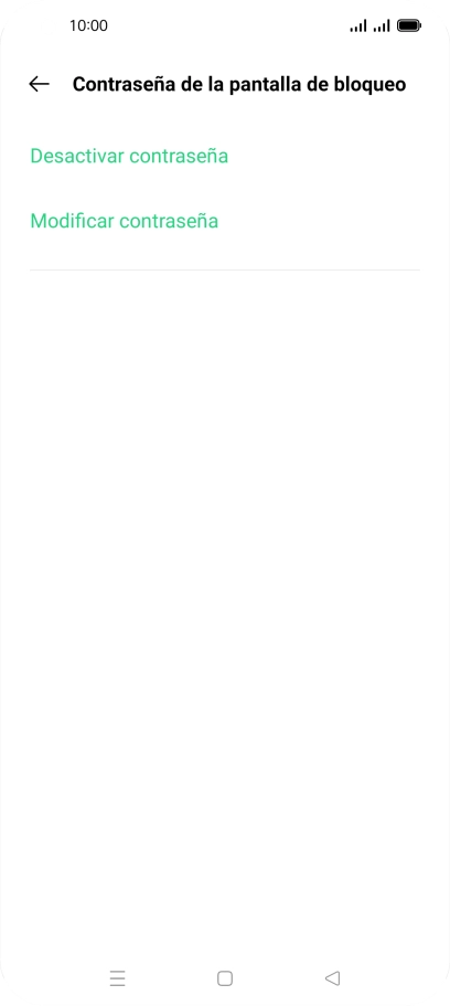 Pulsa Desactivar contraseña.