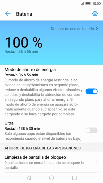 Pulsa la tecla de inicio para terminar y regresar a la pantalla de inicio.