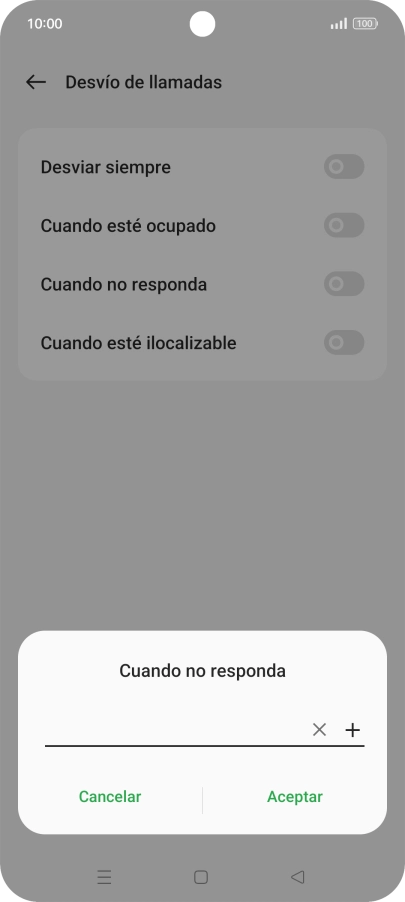 Introduce +34600132000 y pulsa el icono de aceptar.