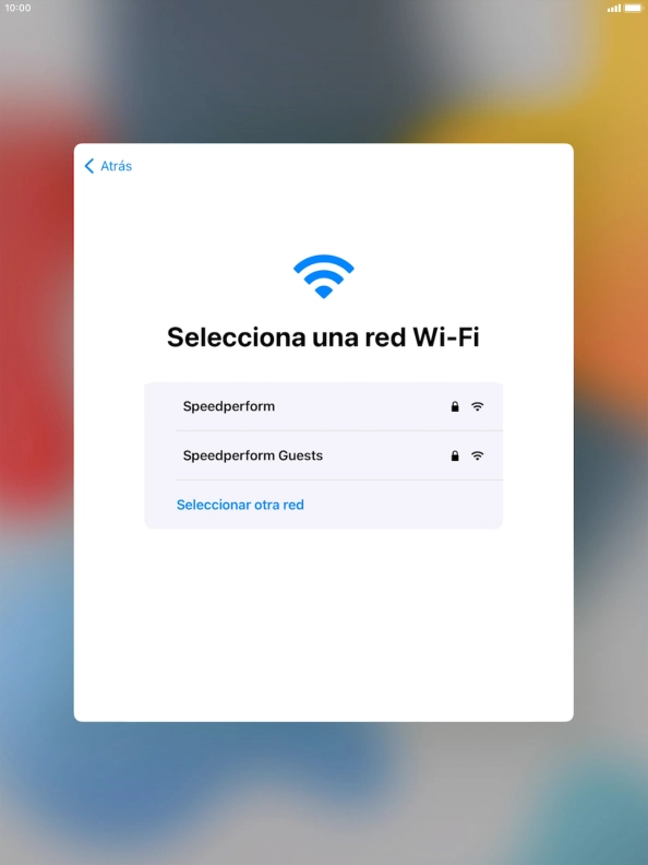 Pulsa la red wifi deseada.