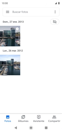 Pulsa Álbumes y desplázate a la carpeta deseada.