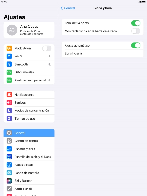 Pulsa la tecla de inicio para terminar y regresar a la pantalla de inicio.