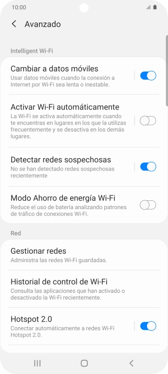 Pulsa el indicador junto a 