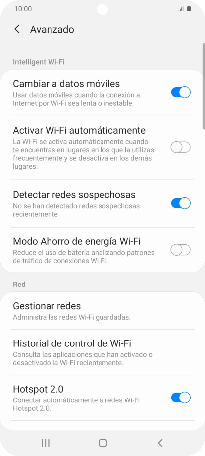 Pulsa el indicador junto a 